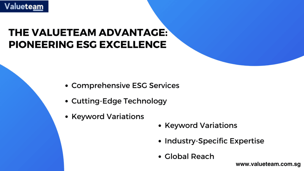 The ValueTeam Advantage Pioneering ESG Excellence 1