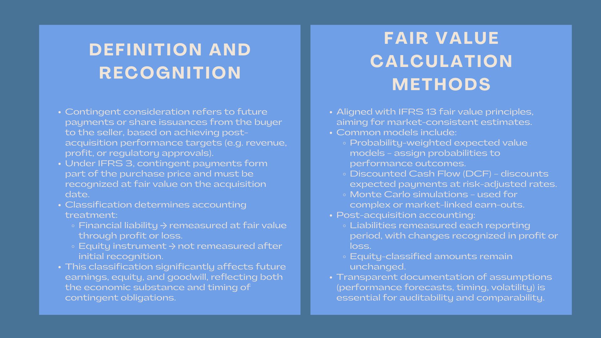 Advanced IFRS 3 Valuation and Accounting Course