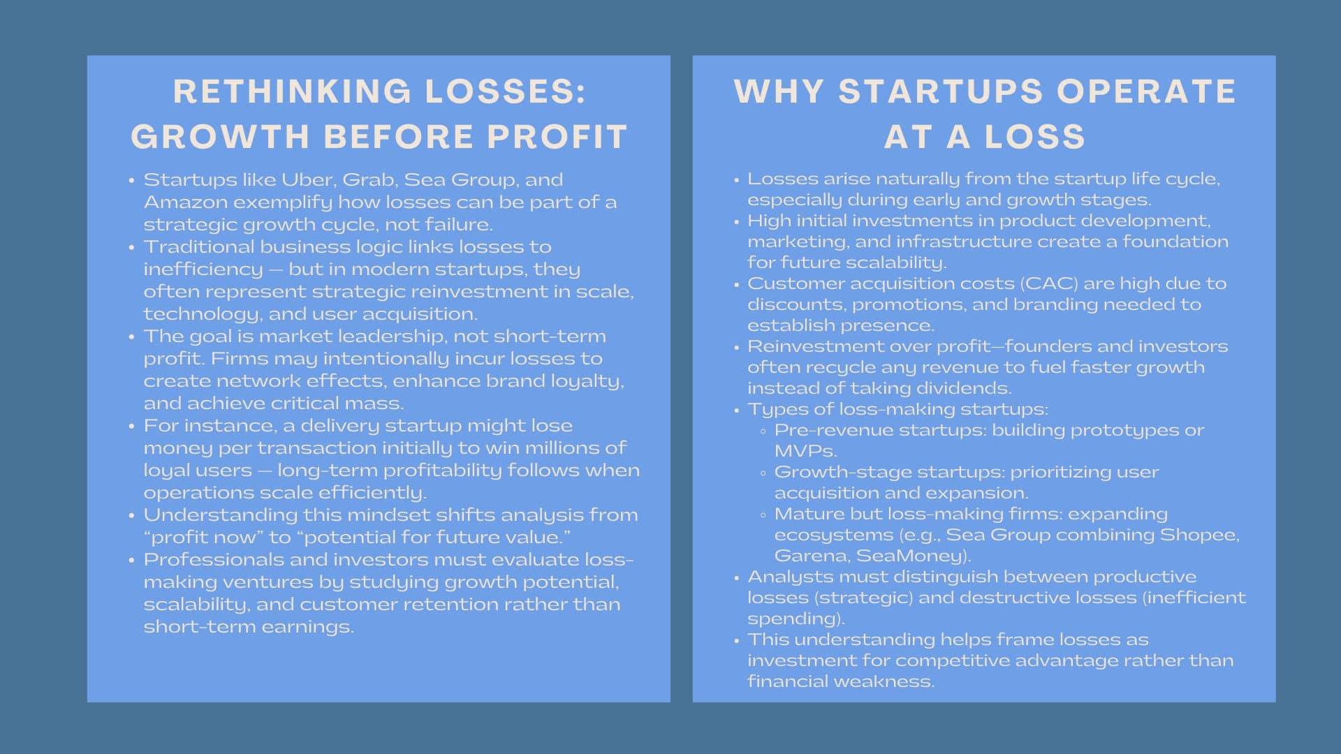 Insight into Loss-Making Startups 1 Insight into Loss-Making Startups