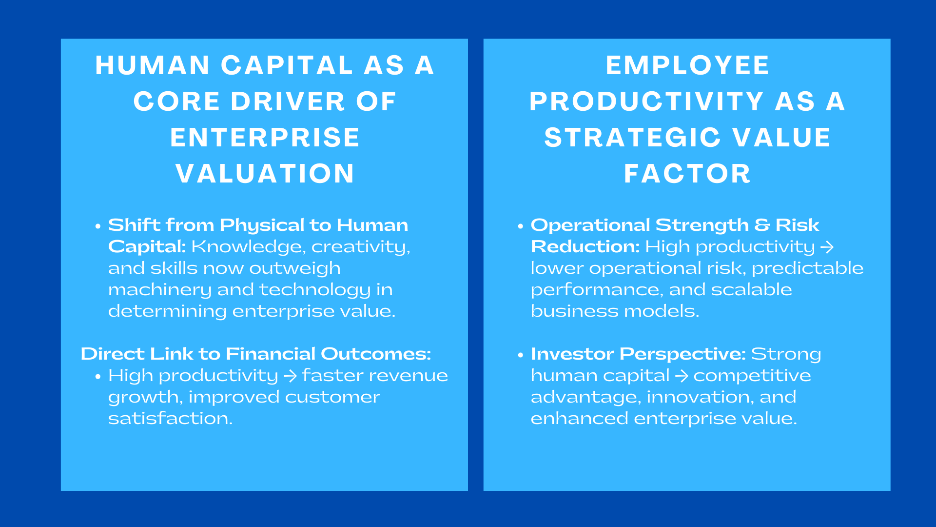 How Employee Productivity Affects Enterprise Valuation