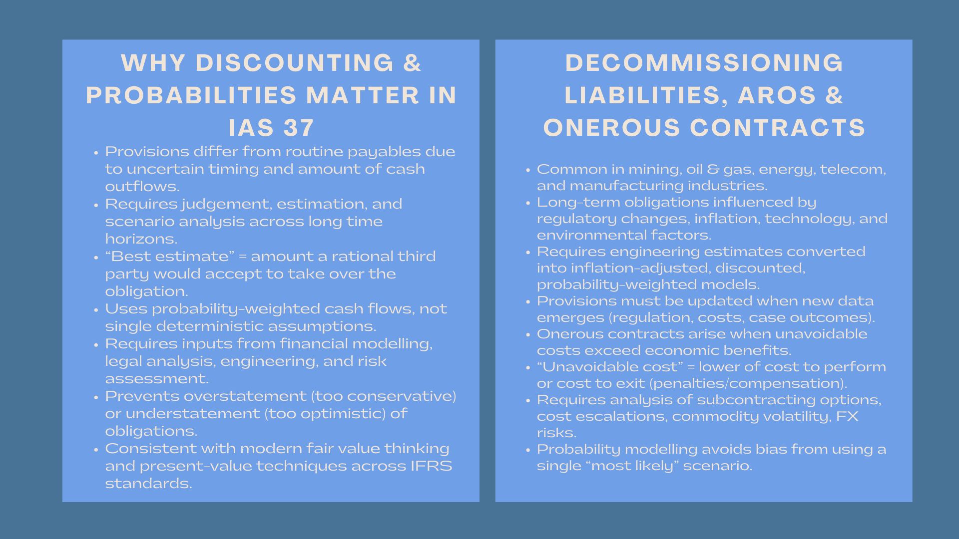 Certified IAS 37 Provision Valuation Training