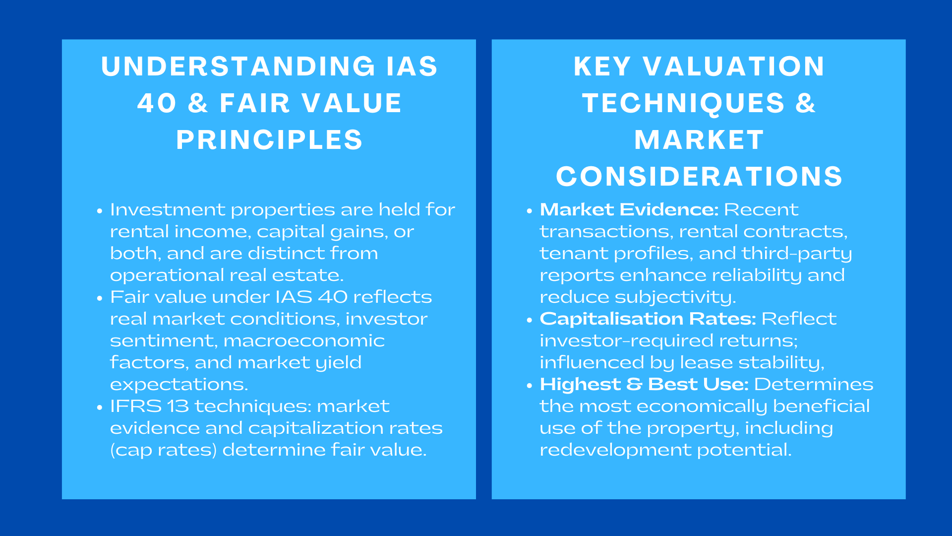 IAS 40 Investment Property Valuation Why Fair Value Reflects Real Market Conditions
