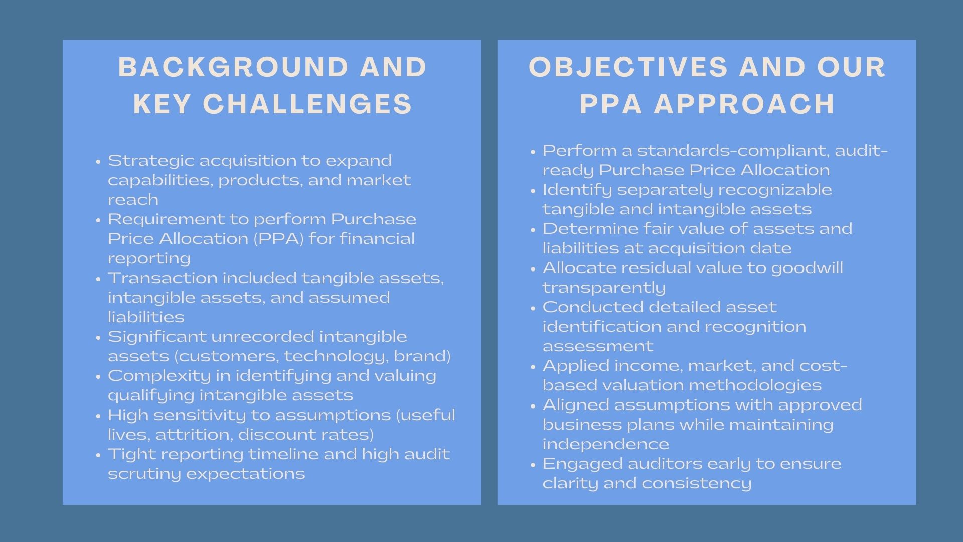 Master Purchase Price Allocation Case Study