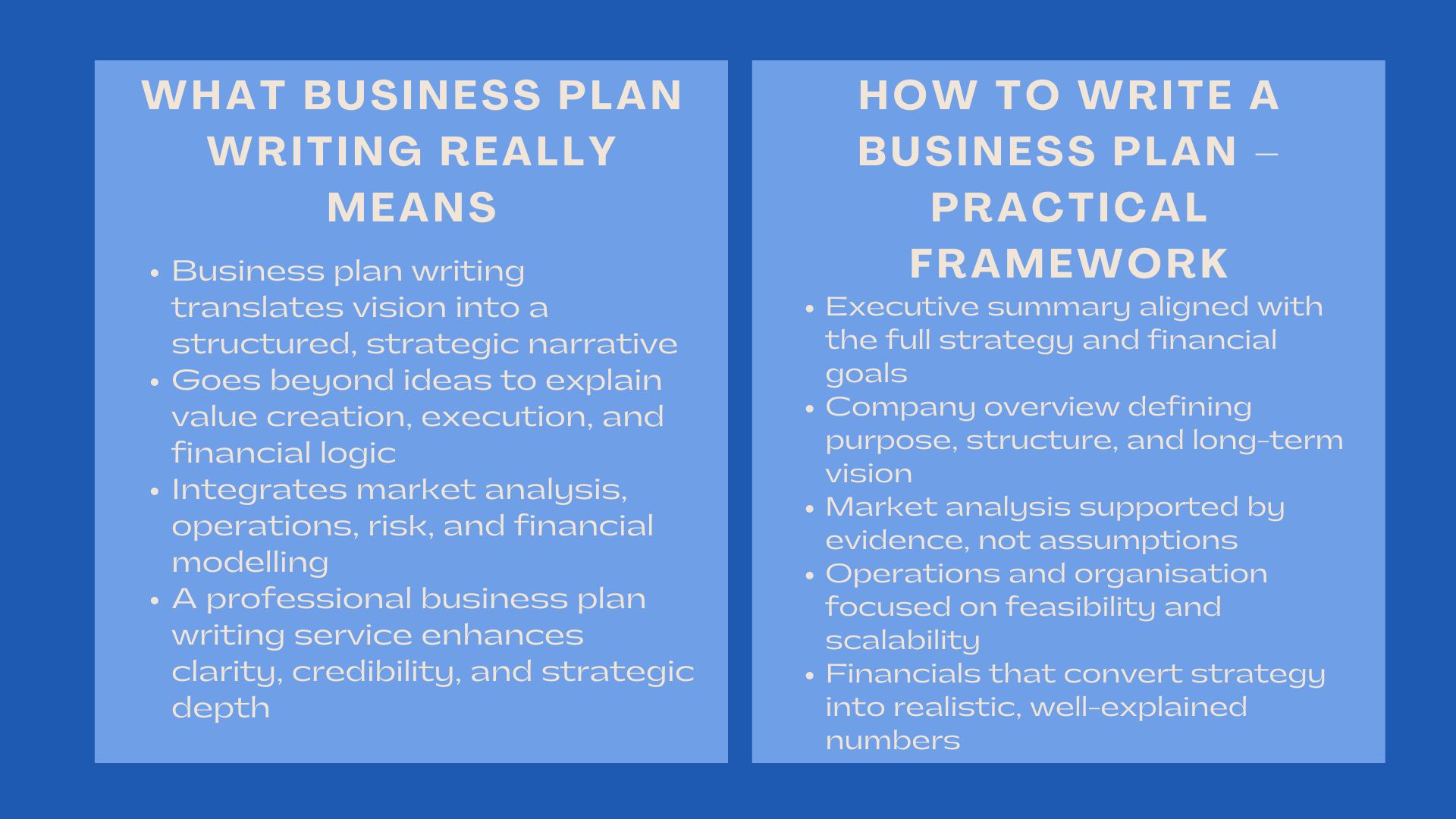 Expert Business Plan Writing Services