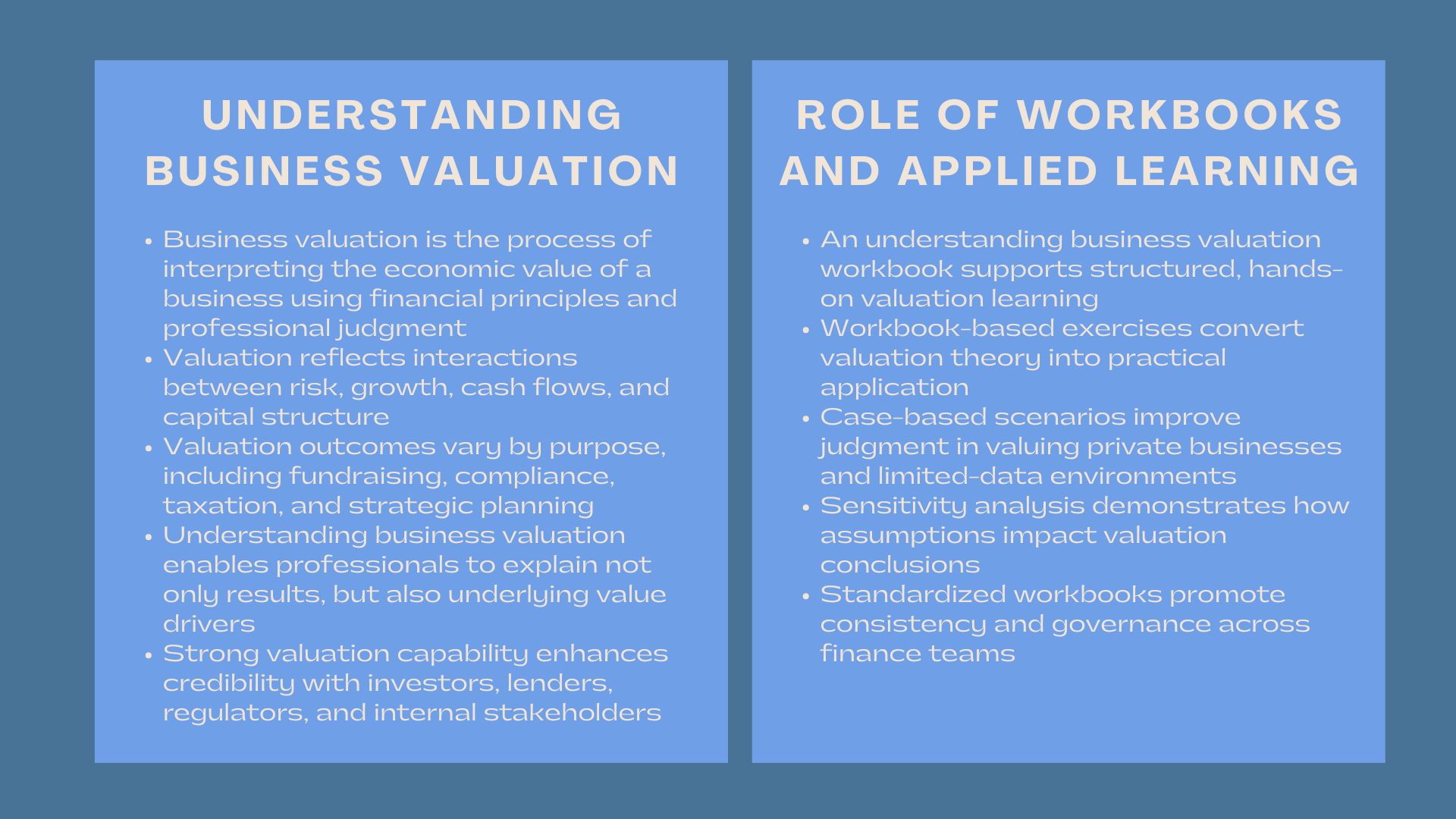 Build Practical Business Valuation Knowledge